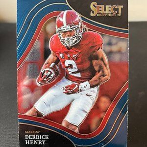 2022 Derrick Henry Blue Panini Select Card #127 Tennessee Titans